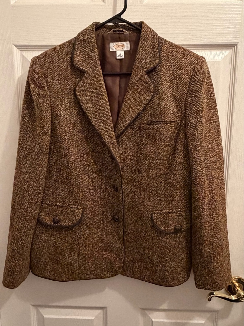Talbots Classic Brown Tweed Women's 2-piece suit